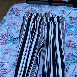 Stripped Rue 21 flare pants